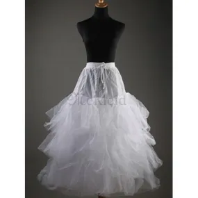 Gestupft Schöne Wadenlang Ballkleid Reifröcke