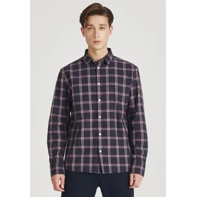 Givn Herren Hemd Kent Blue Red