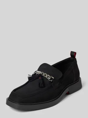HUGO Tassel-Loafer mit Label-Detail Modell 'Iker' (black) online kaufen