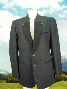 KASTELL dezente Revier-Stickerei Trachten Sakko Loden Janker Jacke Gr.52