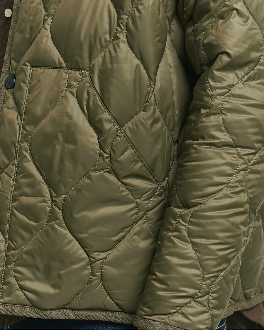 Military Crew Neck Down Jacket Dark Olive