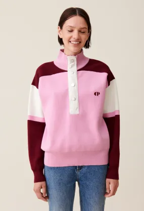 Sweatshirt Truckerkreuz-Kragen